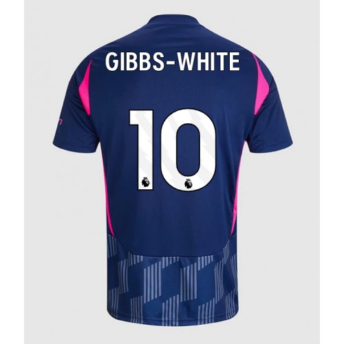 Fotbalové Dres Nottingham Forest Morgan Gibbs-White #10 Venkovní 2024-25 Krátký Rukáv